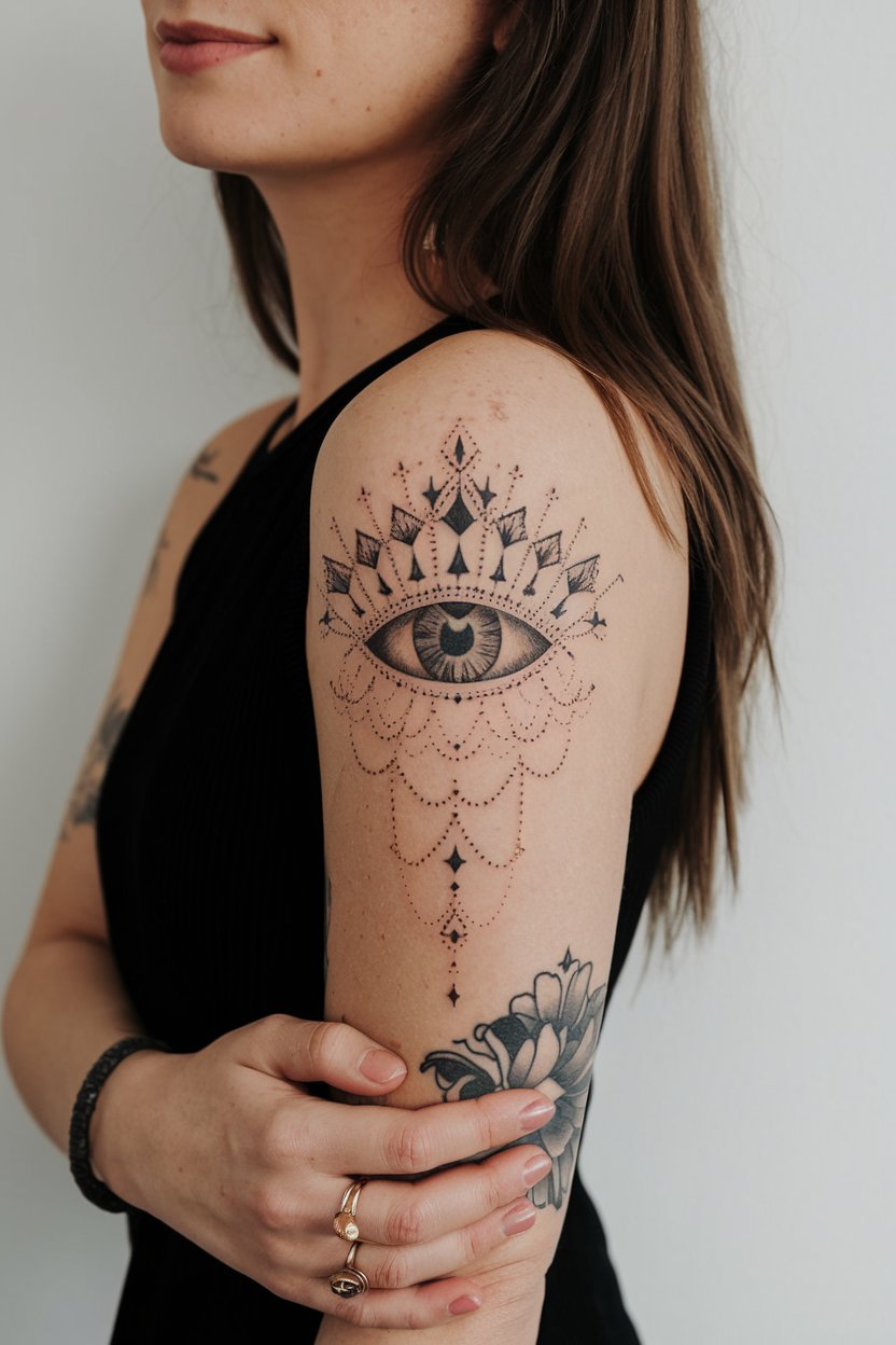 Spirituelles Augen Tattoo