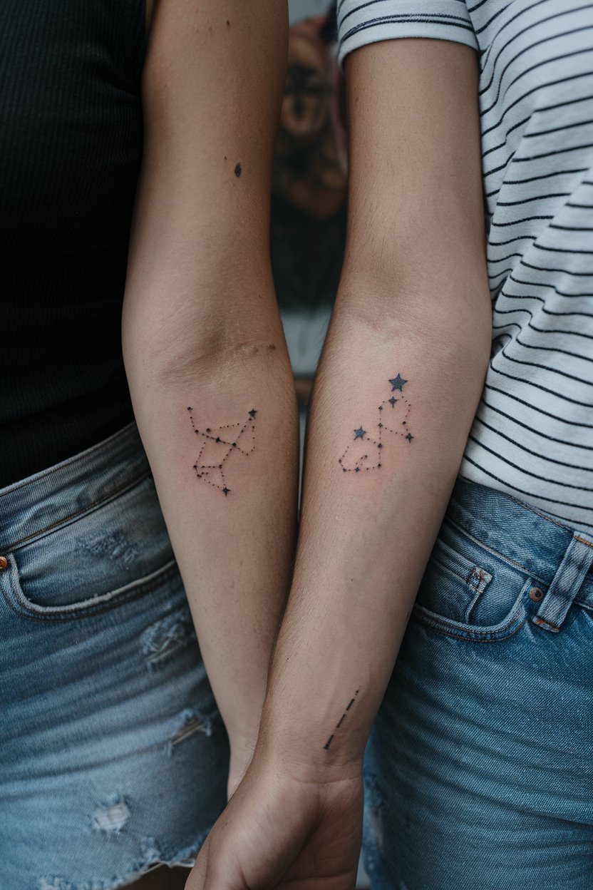 Sternenkonstellation-Tattoo