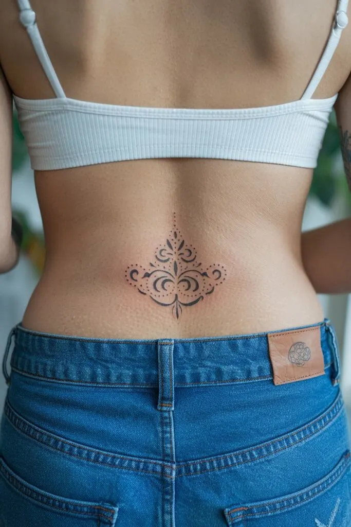 Suesses kleines Ornament-Tattoo