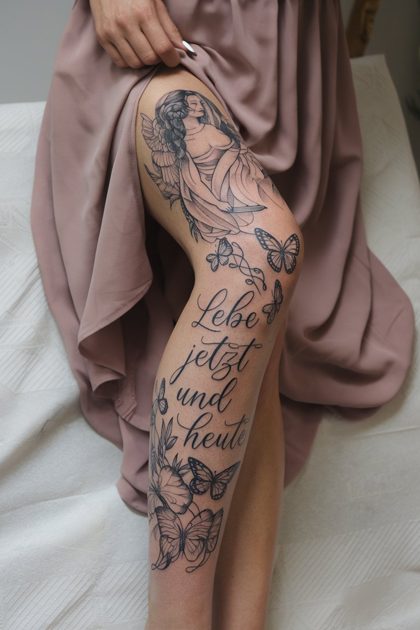 Tattoo mit Schrift