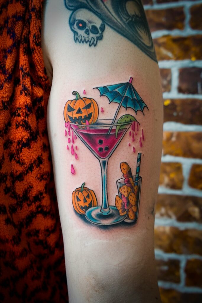 Witziges Halloween-Tattoo