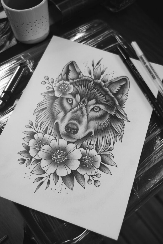 Wolf-Tattoo