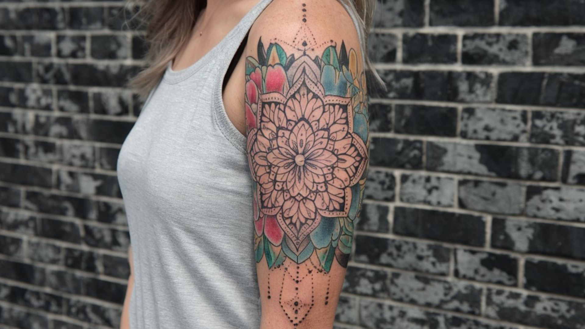 Erstaunliche Mandala-Tattoo-aermel