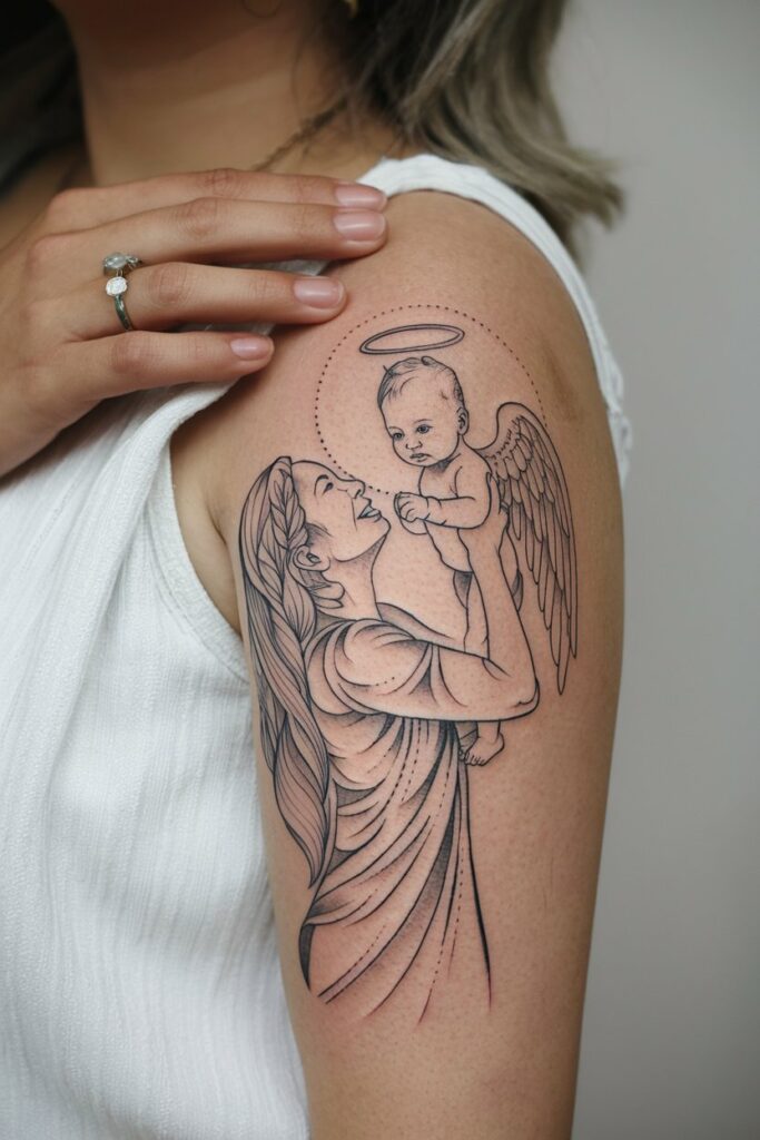 Babyengel-Tattoo