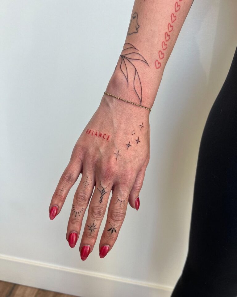 Einfaches Hand-Tattoo