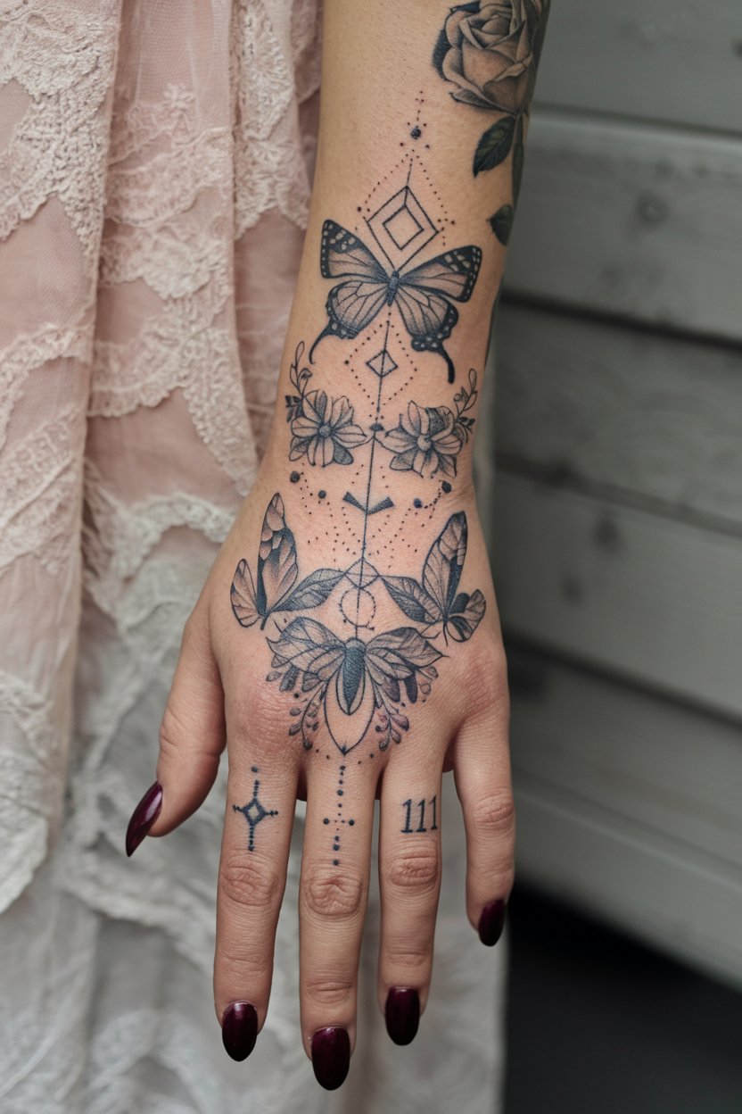 Elegantes Hand-Tattoo