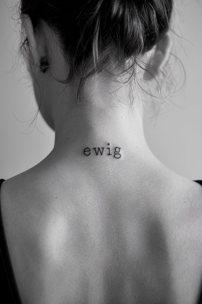 Ewig Ein Wort Tattoo