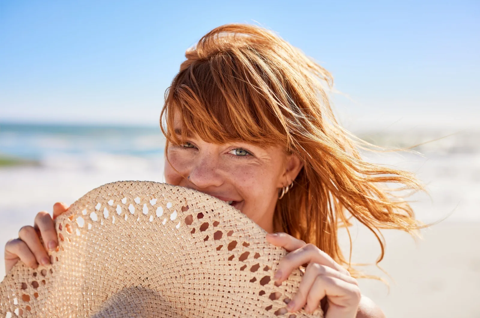 Frau am Strand