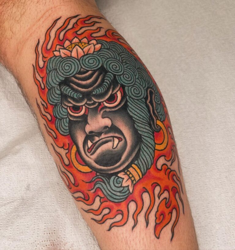 Fudo Myo o Unterarmtattoo