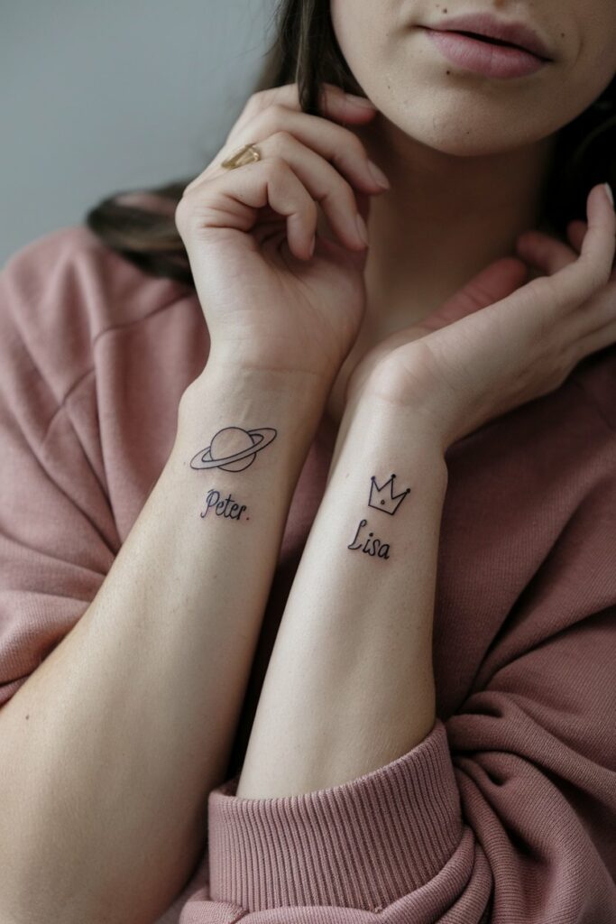 Minimalistisches Mama-Tattoo