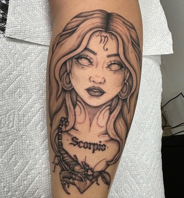 Skorpion Frau Tattoo