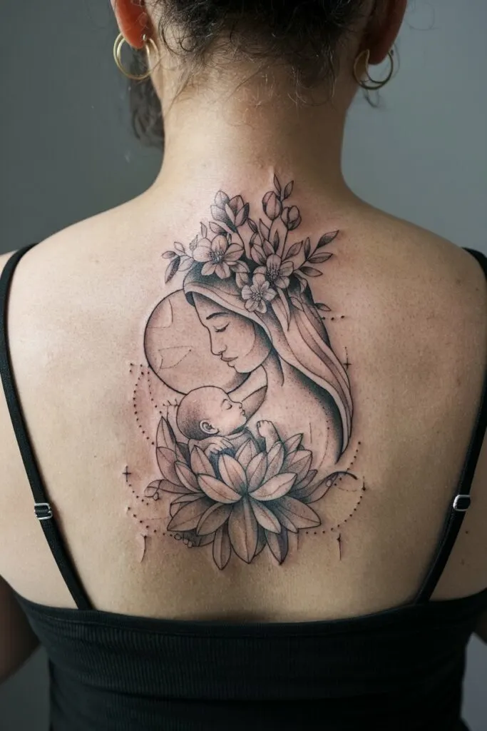 Symbolisches Mama-Tattoo