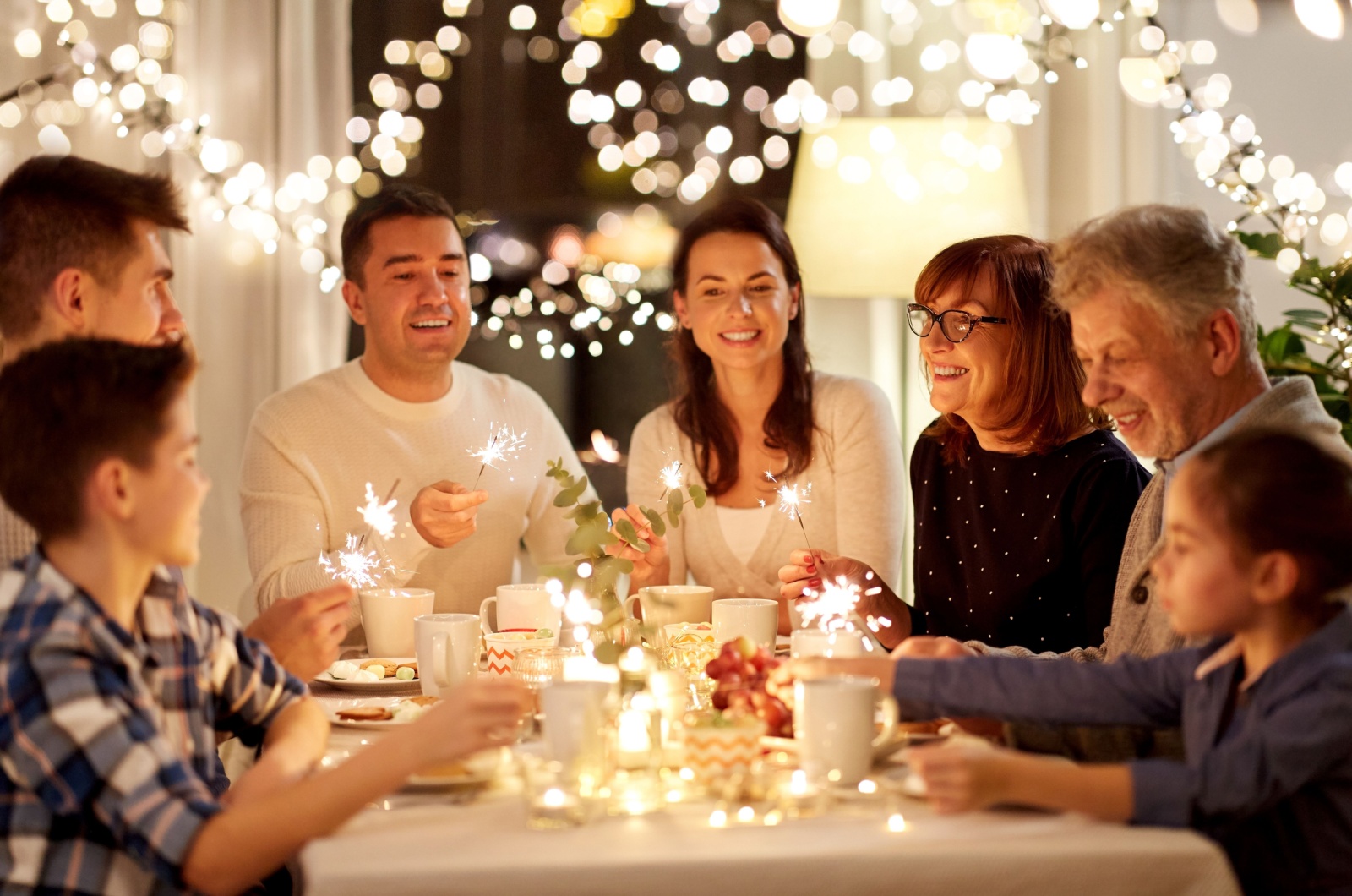 Familienessen zum Neujahrsfest