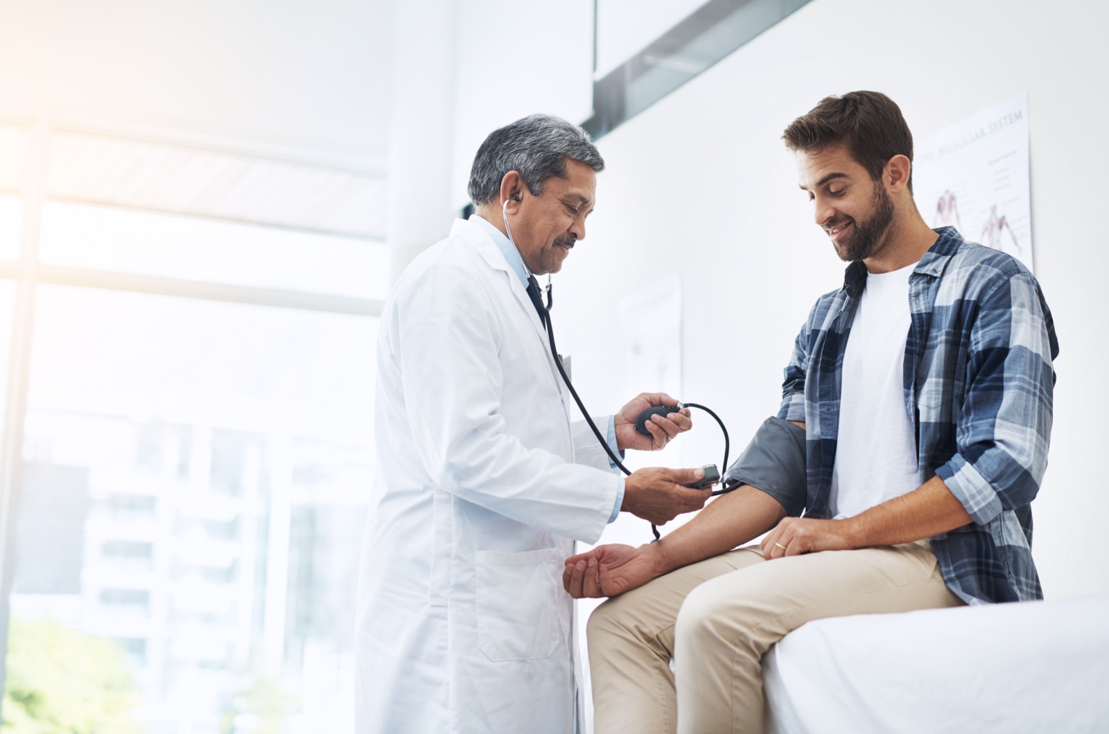 Mann im Krankenhaus