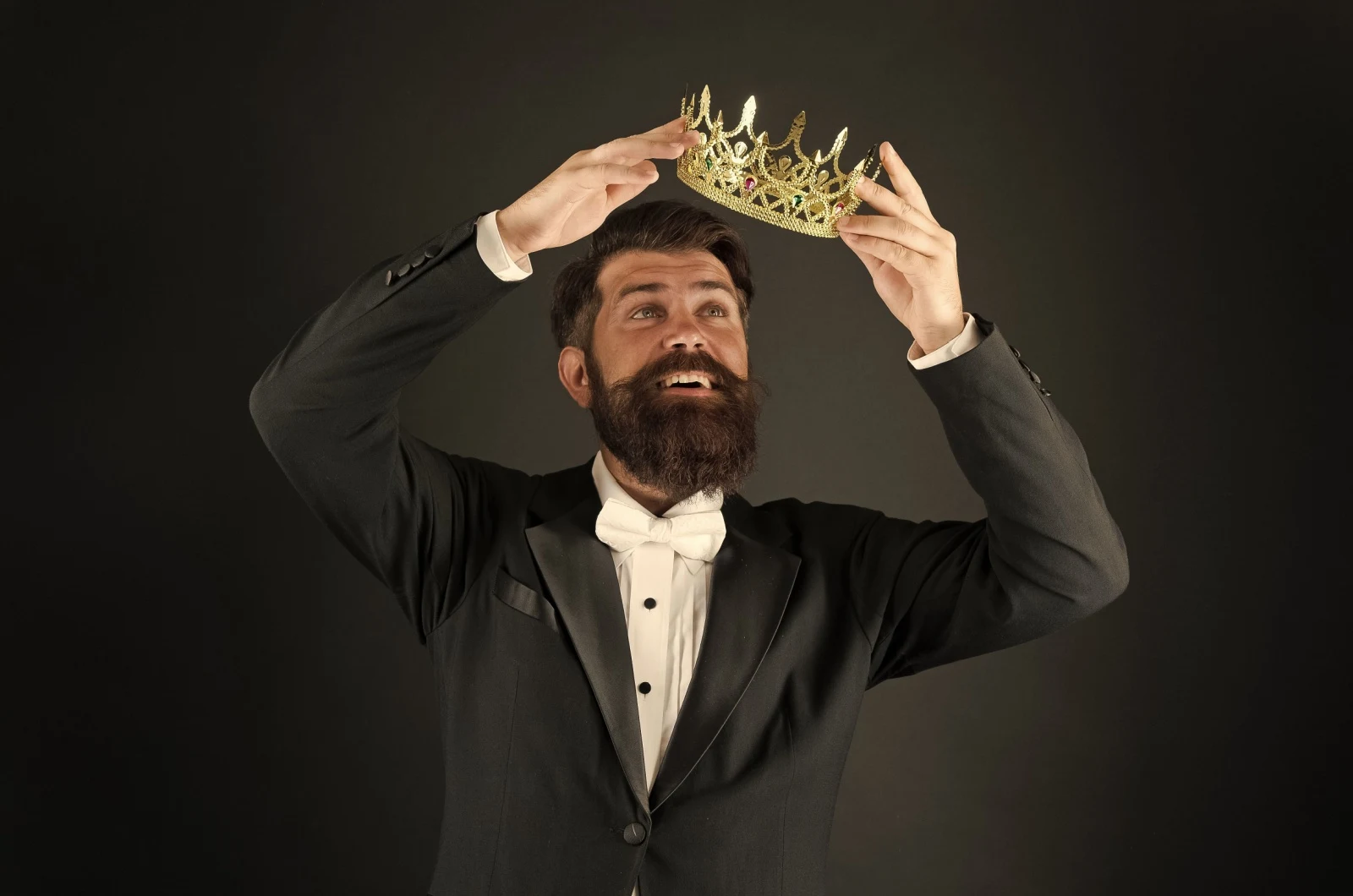 Mann mit Krone