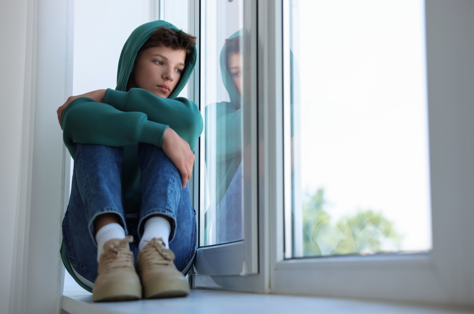 trauriger Teenager