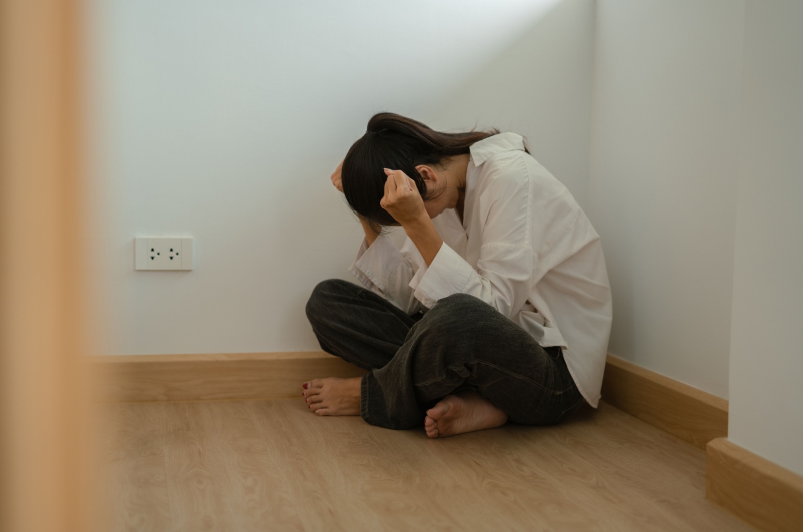 frau hat angstzustaende