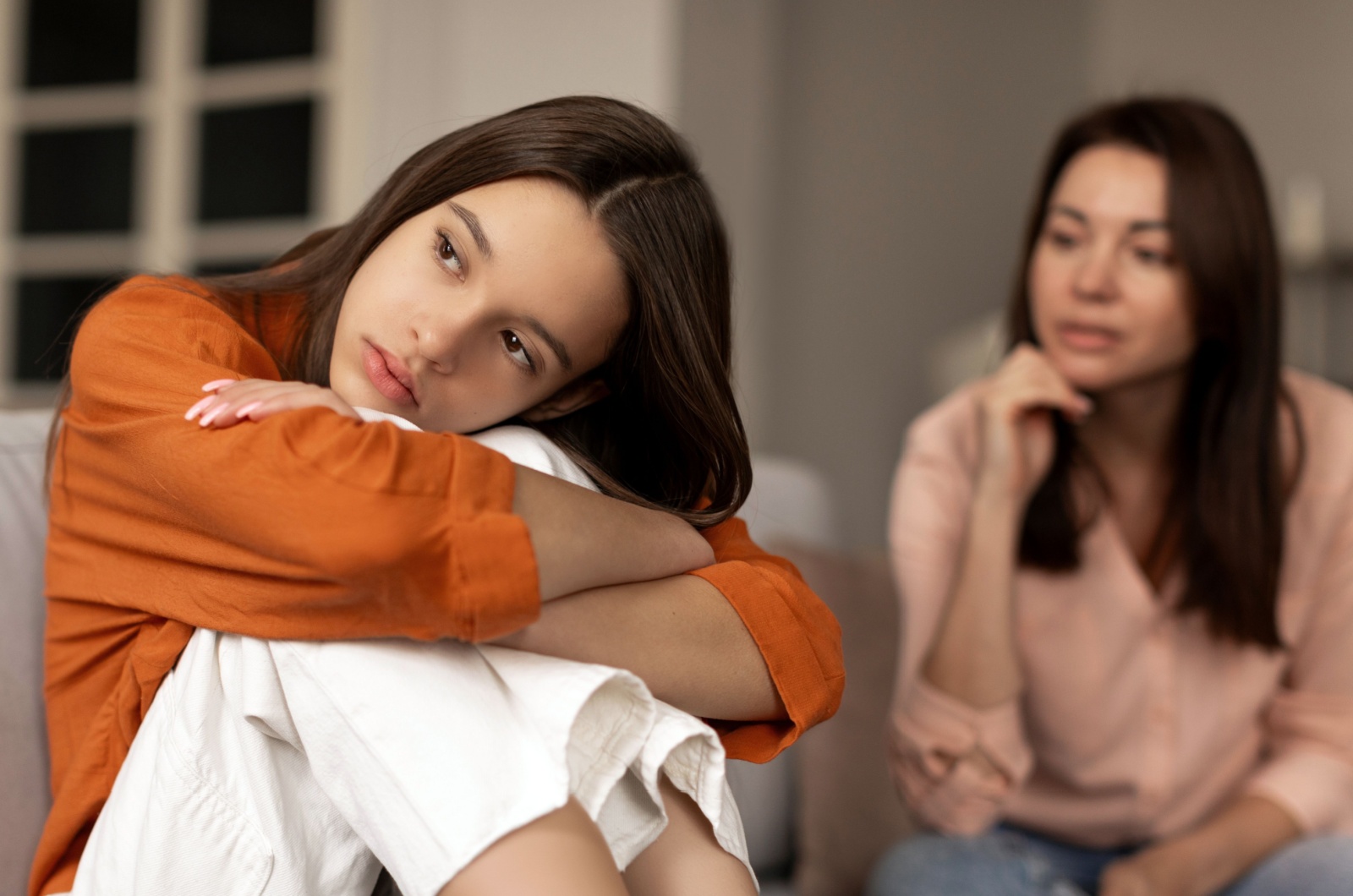 trauriger teenager