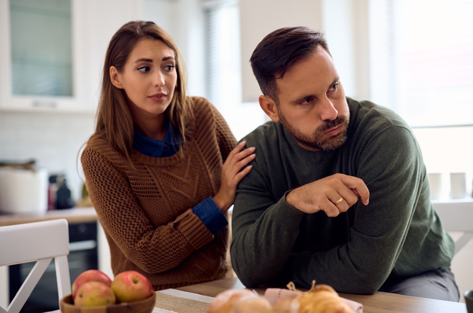 frau entschuldigt sich