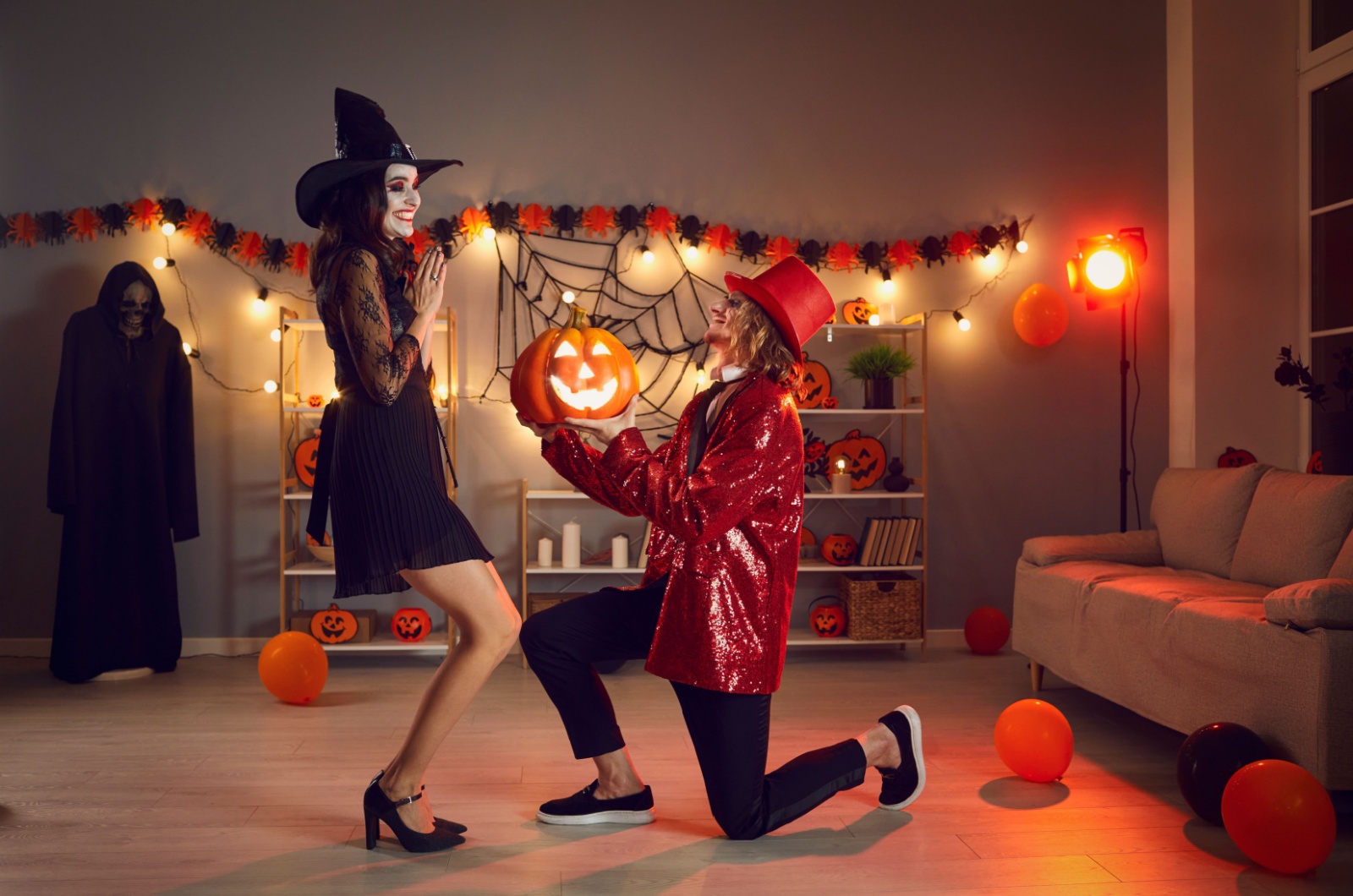 paar hat spass fasching