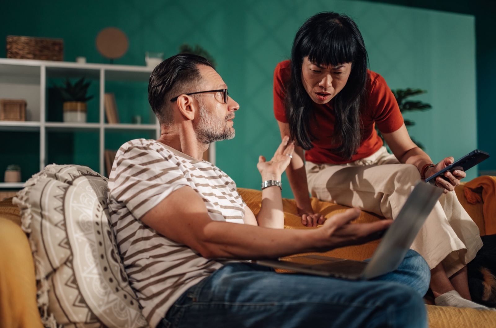 paar streiter ueber das geld