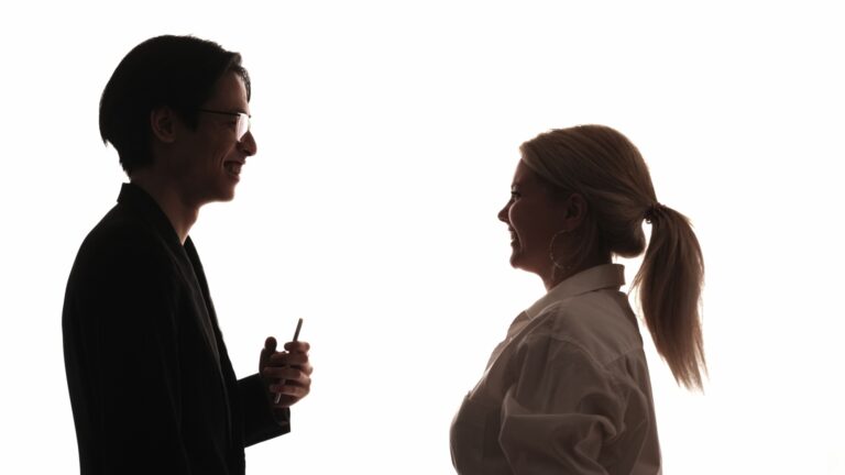 mann und frau begegnung