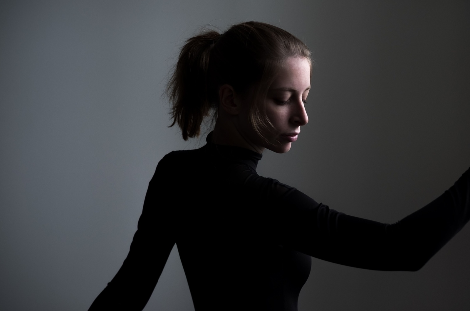 frau mit pferdeschwanz