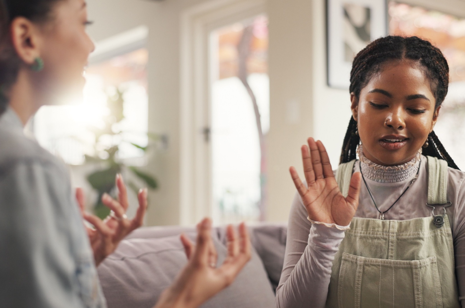 frau will nicht reden