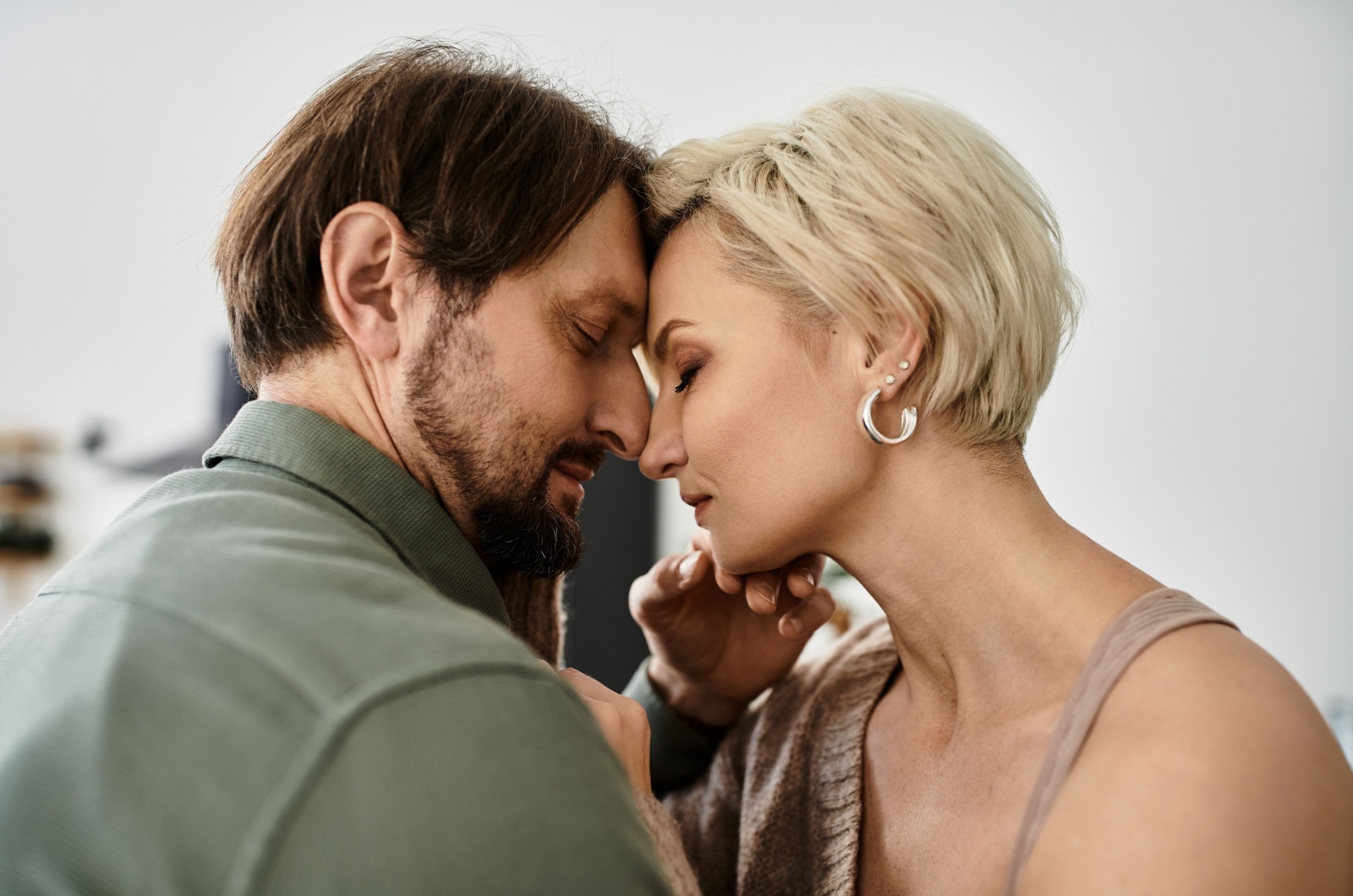 paar gesicht an gesicht