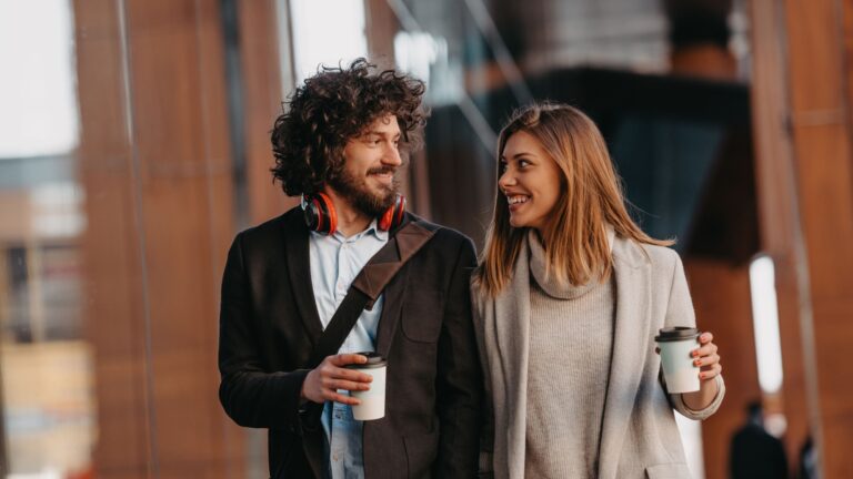 begegnung eines paares