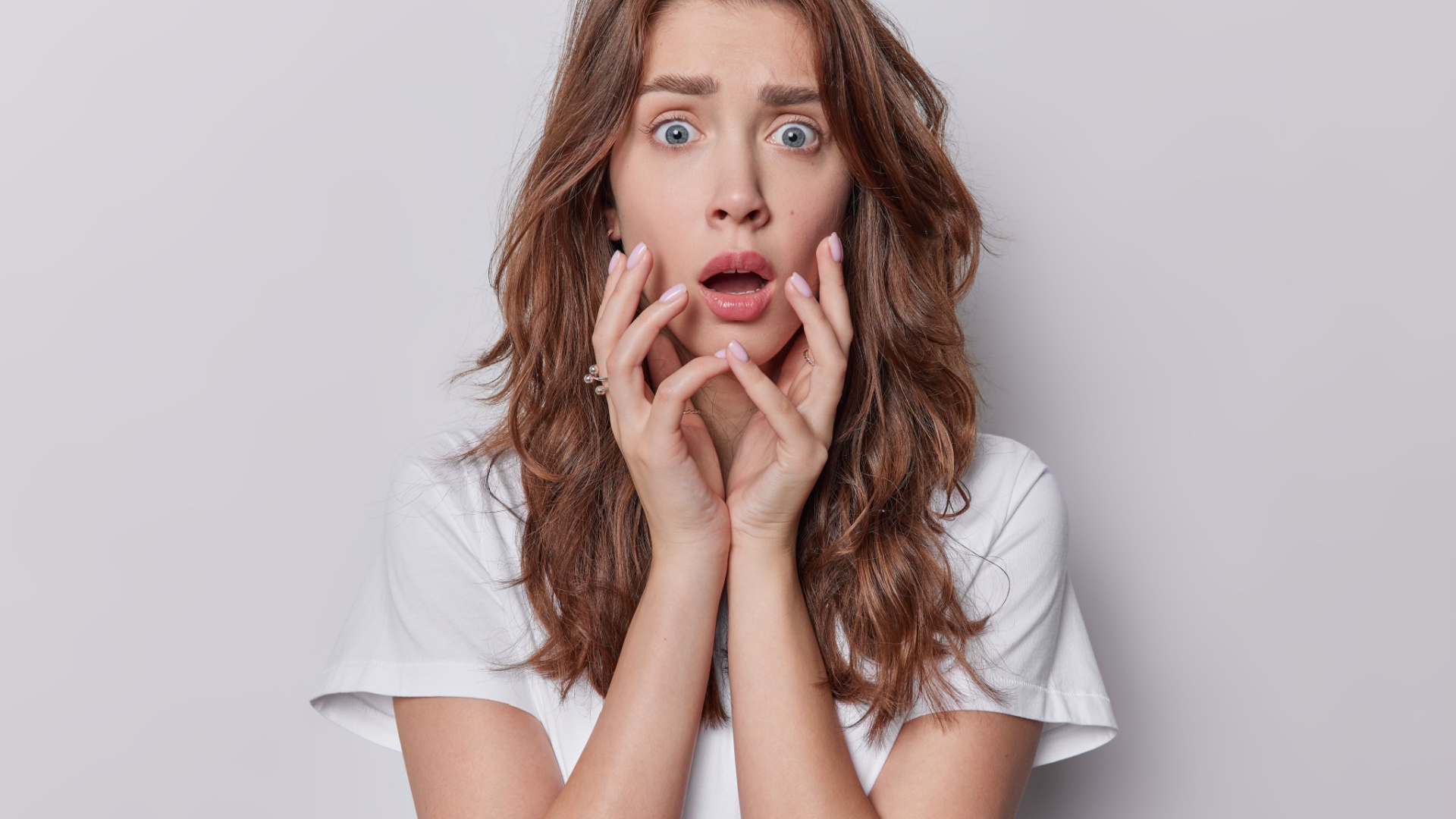 schockierte frau