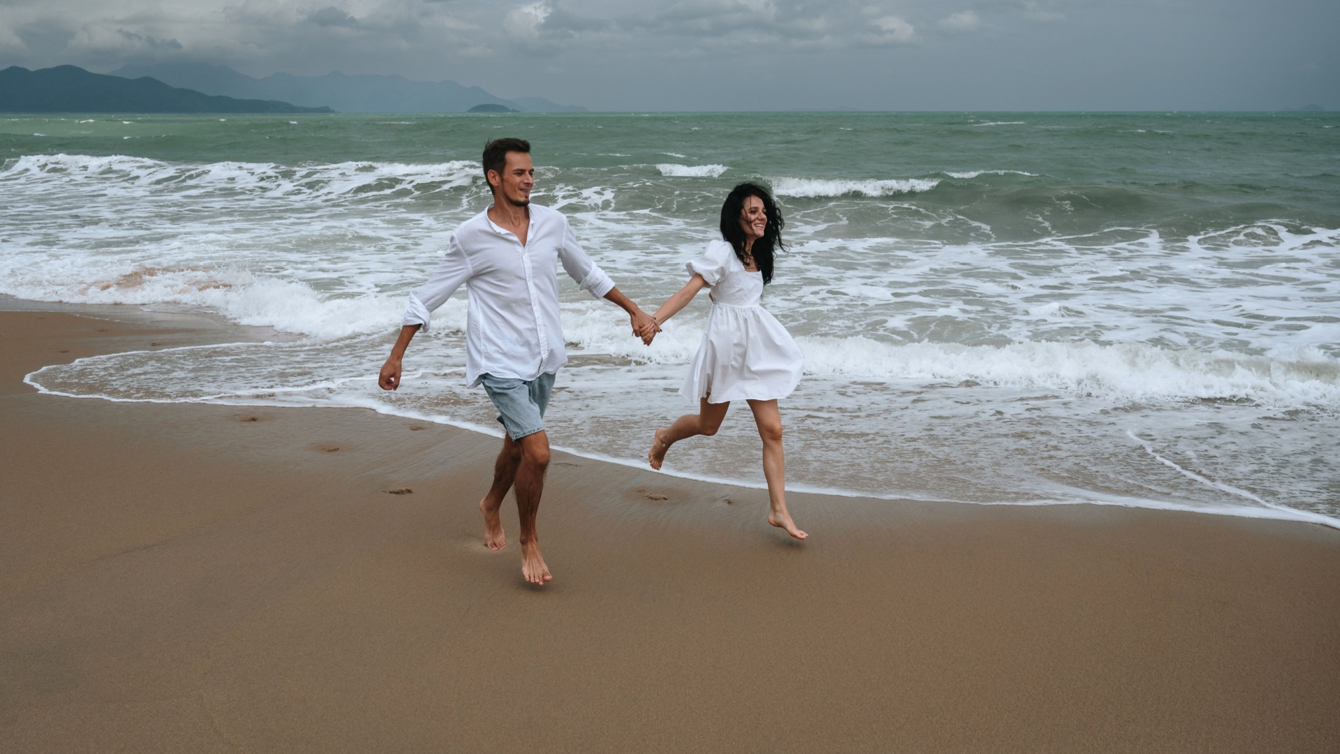 paar am strand liebe