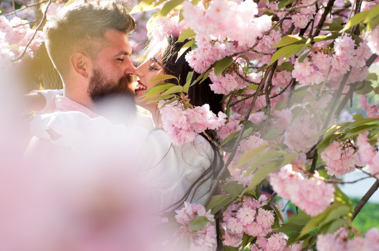 fruehling paar blumen