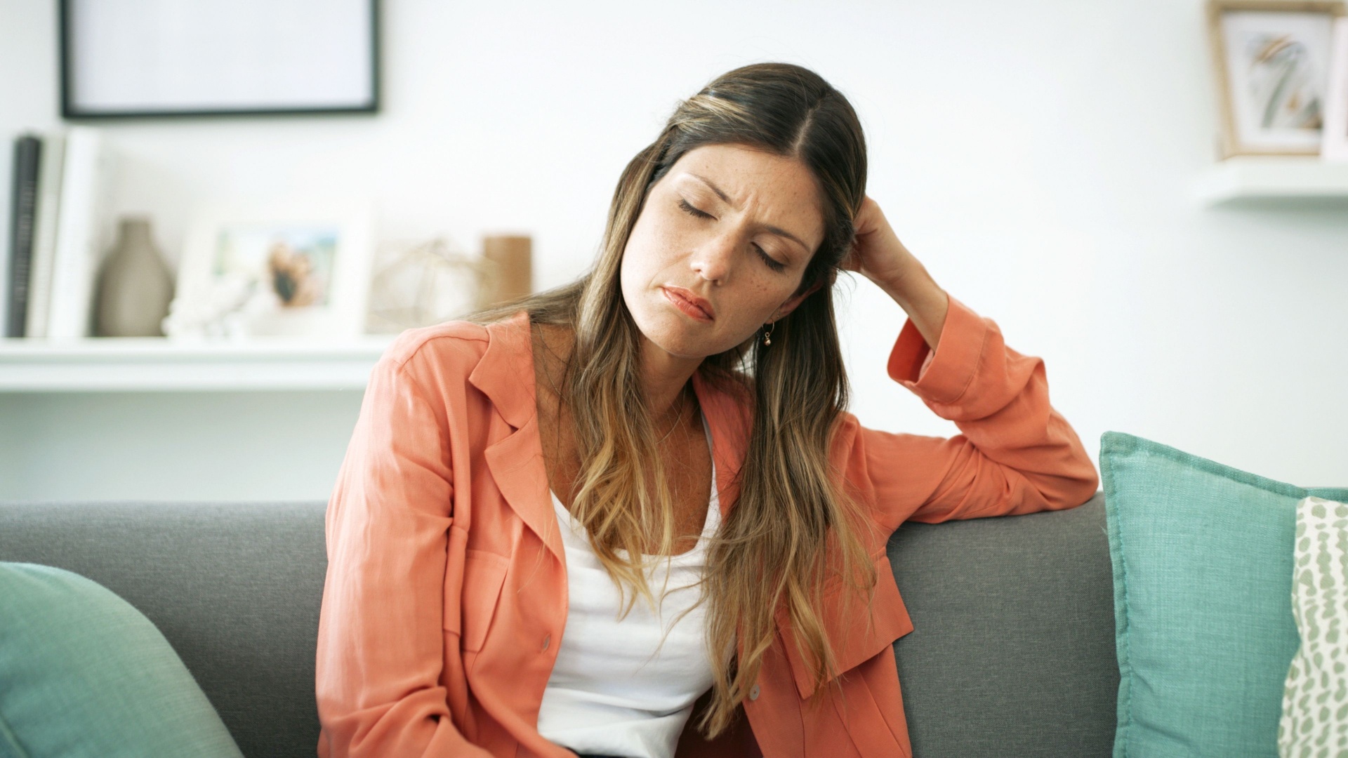 frau genervt stress
