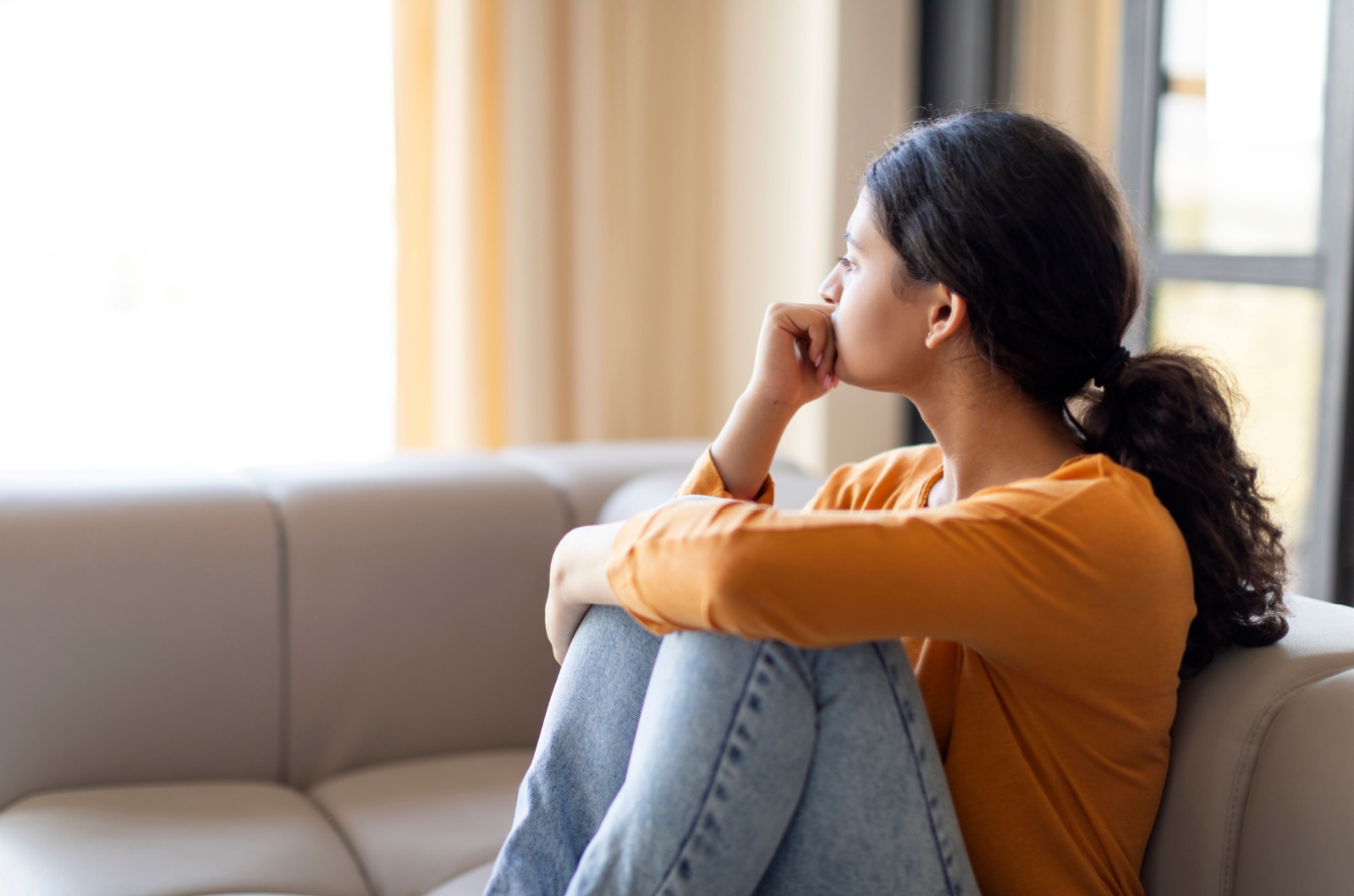 depressive frau