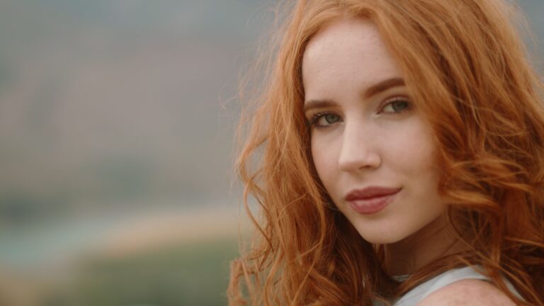 frau rote haare