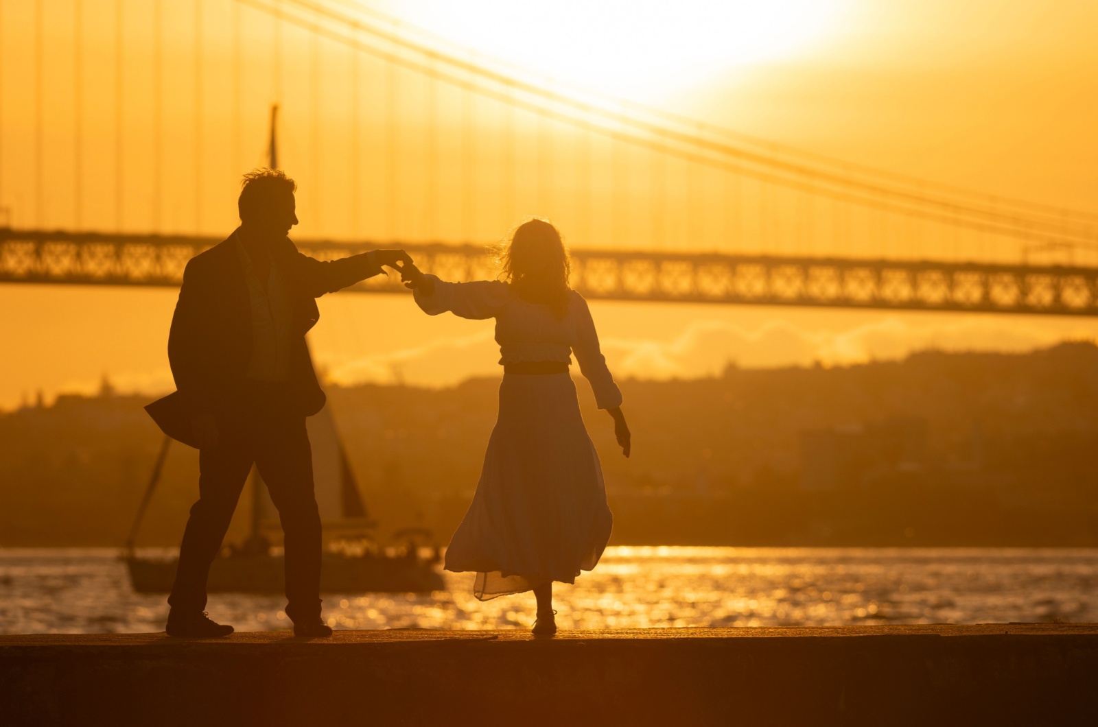 paar sonnenuntergang 