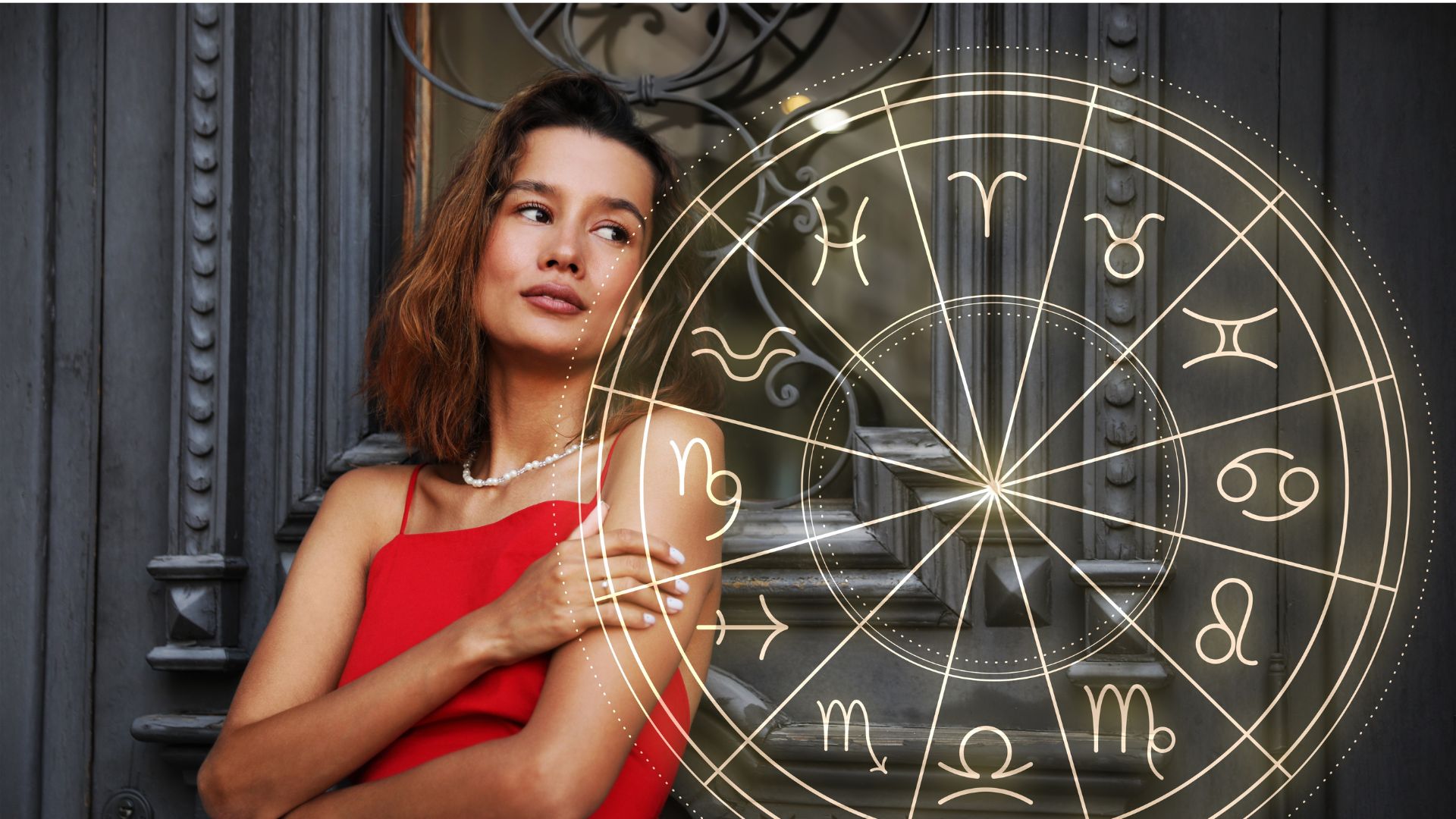 frau zodiac kreis